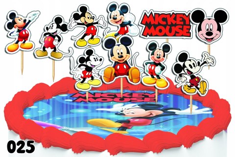 TOPPERY NA TORT OZDOBNE DEKORACJA ZESTAW - MYSZKA MICKEY 10szt. TOPPERY NA TORT OZDOBNE DEKORACJA ZESTAW - MYSZKA MICKEY 10szt.