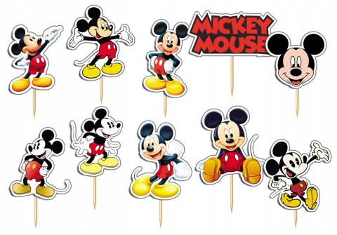 TOPPERY NA TORT OZDOBNE DEKORACJA ZESTAW - MYSZKA MICKEY 10szt. TOPPERY NA TORT OZDOBNE DEKORACJA ZESTAW - MYSZKA MICKEY 10szt.