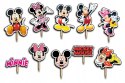 TOPPERY NA TORT OZDOBNE DEKORACJA ZESTAW - MYSZKA MICKEY MINNIE 10szt.