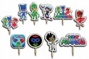 TOPPERY NA TORT OZDOBNE DEKORACJA ZESTAW - PJMASKS PIDŻAMERSI 10szt.