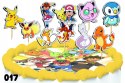 TOPPERY NA TORT OZDOBNE DEKORACJA ZESTAW - POKE.MON PIKA.CHU BAJKA 10szt.