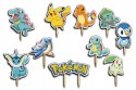 TOPPERY NA TORT OZDOBNE DEKORACJA ZESTAW - POKE.MON PIKA.CHU BAJKA 10szt.