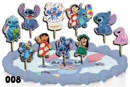 TOPPERY NA TORT OZDOBNE DEKORACJA ZESTAW POSTACI - STICH STICZ 10szt.