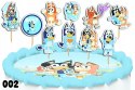 TOPPERY NA TORT OZDOBNE DEKORACJA ZESTAW POSTACI Z - BLUEY BINGO 10szt.