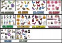 TOPPERY NA TORT OZDOBNE DEKORACJA ZESTAW POSTACI Z - BLUEY BINGO 10szt.