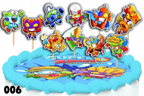 TOPPERY NA TORT OZDOBNE DEKORACJA ZESTAW POSTACI Z - SUPER ZINGS 10szt. TOPPERY NA TORT OZDOBNE DEKORACJA ZESTAW POSTACI Z - SUPER ZINGS 10szt.