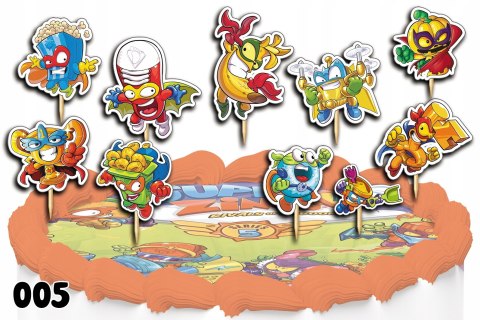 TOPPERY NA TORT OZDOBNE DEKORACJA ZESTAW POSTACI Z - SUPER ZINGS 10szt. TOPPERY NA TORT OZDOBNE DEKORACJA ZESTAW POSTACI Z - SUPER ZINGS 10szt.