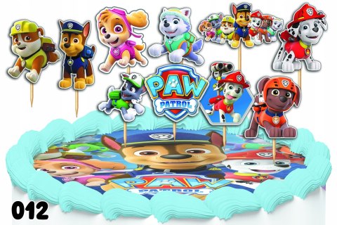 TOPPERY NA TORT OZDOBNE DEKORACJA ZESTAW - PSI PATROL PAW SKY CHASE 10szt. TOPPERY NA TORT OZDOBNE DEKORACJA ZESTAW - PSI PATROL PAW SKY CHASE 10szt.
