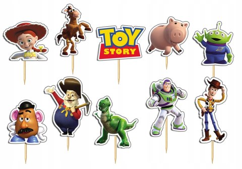 TOPPERY NA TORT OZDOBNE DEKORACJA ZESTAW - TOY STORY BAJKI 10szt. TOPPERY NA TORT OZDOBNE DEKORACJA ZESTAW - TOY STORY BAJKI 10szt.