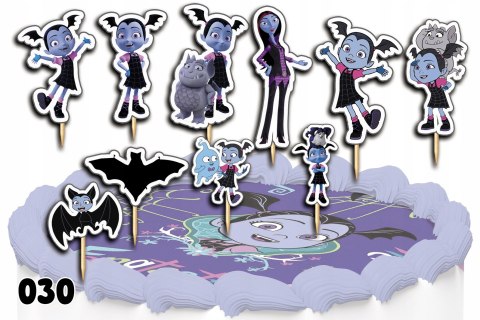 TOPPERY NA TORT OZDOBNE DEKORACJA ZESTAW - VAMPIRINA BAJKA 10szt. TOPPERY NA TORT OZDOBNE DEKORACJA ZESTAW - VAMPIRINA BAJKA 10szt.