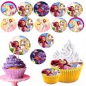 OPŁATEK na BABECZKI MUFFINKI zestaw na urodziny 12szt. - MIA I JA AND ME