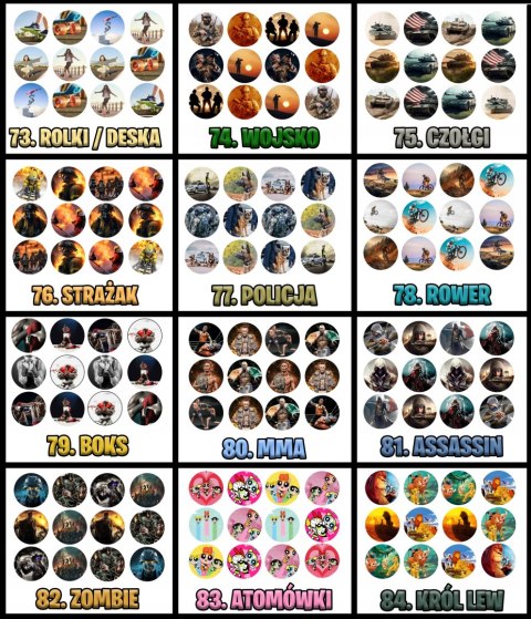 OPŁATEK na BABECZKI MUFFINKI zestaw na urodziny 12szt. - MIINECRAFT OPŁATEK na BABECZKI MUFFINKI zestaw na urodziny 12szt. - MIINECRAFT