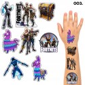 TATUAŻE ZMYWALNE DLA DZIECI TYMCZASOWE FORTNITE GRY - 8 EL. / 150 WZORÓW