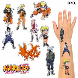 TATUAŻE ZMYWALNE DLA DZIECI TYMCZASOWE ANIME NARUTO - 8 EL. / 150 WZORÓW