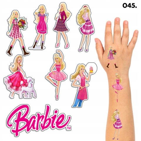 TATUAŻE ZMYWALNE DLA DZIECI TYMCZASOWE BARBIE - 8 EL. / 150 WZORÓW TATUAŻE ZMYWALNE DLA DZIECI TYMCZASOWE BARBIE - 8 EL. / 150 WZORÓW