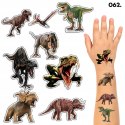 TATUAŻE ZMYWALNE DLA DZIECI TYMCZASOWE DINO DINOZAURY - 8 EL. / 150 WZORÓW