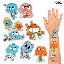 TATUAŻE ZMYWALNE DLA DZIECI TYMCZASOWE GUMBALL - 8 EL. / 150 WZORÓW