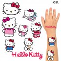 TATUAŻE ZMYWALNE DLA DZIECI TYMCZASOWE HELLO KITTY - 8 EL. / 150 WZORÓW