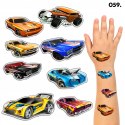 TATUAŻE ZMYWALNE DLA DZIECI TYMCZASOWE HOT WHEELS - 8 EL. / 150 WZORÓW