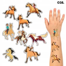 TATUAŻE ZMYWALNE DLA DZIECI TYMCZASOWE MUSTANG KONIE - 8 EL. / 150 WZORÓW