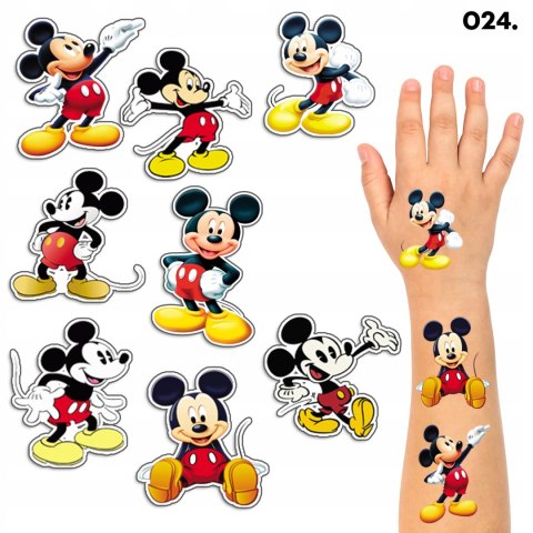 TATUAŻE ZMYWALNE DLA DZIECI TYMCZASOWE MYSZKA MICKEY - 8 EL. / 150 WZORÓW TATUAŻE ZMYWALNE DLA DZIECI TYMCZASOWE MYSZKA MICKEY - 8 EL. / 150 WZORÓW