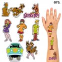 TATUAŻE ZMYWALNE DLA DZIECI TYMCZASOWE SCOOBY-DOO - 8 EL. / 150 WZORÓW