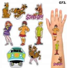 TATUAŻE ZMYWALNE DLA DZIECI TYMCZASOWE SCOOBY-DOO - 8 EL. / 150 WZORÓW