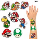 TATUAŻE ZMYWALNE DLA DZIECI TYMCZASOWE SUPER MARIO - 8 EL. / 150 WZORÓW