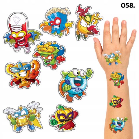 TATUAŻE ZMYWALNE DLA DZIECI TYMCZASOWE SUPER ZINGS - 8 EL. / 150 WZORÓW TATUAŻE ZMYWALNE DLA DZIECI TYMCZASOWE SUPER ZINGS - 8 EL. / 150 WZORÓW