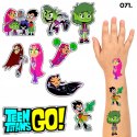 TATUAŻE ZMYWALNE DLA DZIECI TYMCZASOWE TEEN TITANS - 8 EL. / 150 WZORÓW