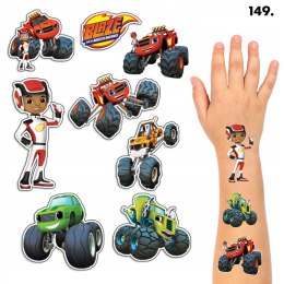 TATUAŻE ZMYWALNE DLA DZIECI TYMCZASOWE BLAZE TRUCK - 8 EL. / 150 WZ.