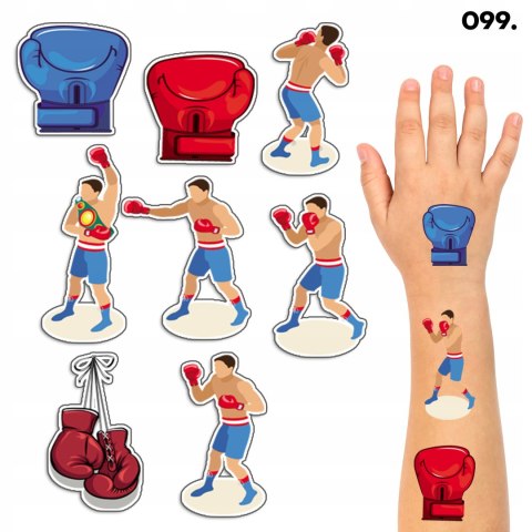 TATUAŻE ZMYWALNE DLA DZIECI TYMCZASOWE BOKS MMA WALKA - 8 EL. / 150 WZORÓW TATUAŻE ZMYWALNE DLA DZIECI TYMCZASOWE BOKS MMA WALKA - 8 EL. / 150 WZORÓW