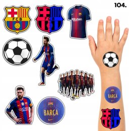 TATUAŻE ZMYWALNE DLA DZIECI TYMCZASOWE FC BARCELONA - 8 EL. / 150 WZORÓW