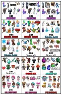 TATUAŻE ZMYWALNE DLA DZIECI TYMCZASOWE FNAF FREDDYS - 8 EL. / 150 WZORÓW