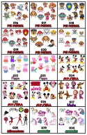 TATUAŻE ZMYWALNE DLA DZIECI TYMCZASOWE FNAF FREDDYS - 8 EL. / 150 WZORÓW