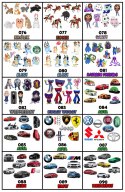 TATUAŻE ZMYWALNE DLA DZIECI TYMCZASOWE FNAF FREDDYS - 8 EL. / 150 WZORÓW