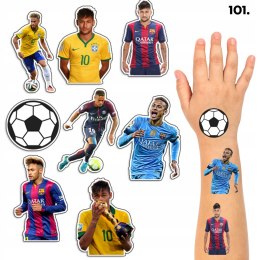 TATUAŻE ZMYWALNE DLA DZIECI TYMCZASOWE PIŁKA NEYMAR - 8 EL. / 150 WZORÓW