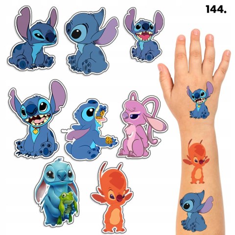 TATUAŻE ZMYWALNE DLA DZIECI TYMCZASOWE STICH STICZ - 8 EL. / 150 WZ. TATUAŻE ZMYWALNE DLA DZIECI TYMCZASOWE STICH STICZ - 8 EL. / 150 WZ.