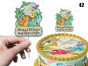 TOPPERY NA TORT (10szt) + duży TOPPER Najlepszego - DINOZAUR DINOZAURY