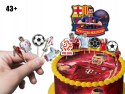 TOPPERY NA TORT (10szt) + duży TOPPER Najlepszego - ROBERT LEWN.DOWSKI