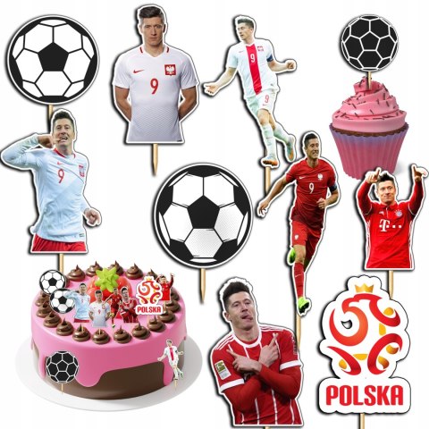 TOPPERY NA TORT (10szt) + duży TOPPER Najlepszego - ROBERT LEWN.DOWSKI TOPPERY NA TORT (10szt) + duży TOPPER Najlepszego - ROBERT LEWN.DOWSKI