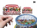 TOPPERY NA TORT (10szt) + duży TOPPER Najlepszego - ROBLOX GRY GRA