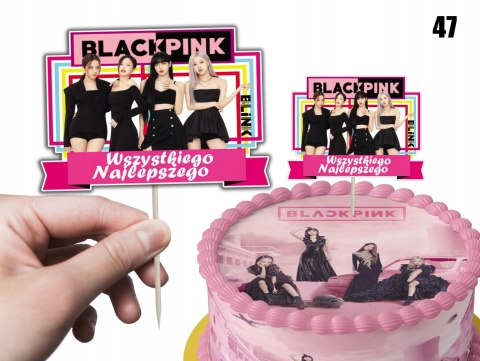 TOPPER NA TORT ozdoba dekoracja urodziny torcik BLACKPINK KPOP POP TOPPER NA TORT ozdoba dekoracja urodziny torcik BLACKPINK KPOP POP