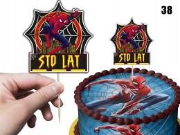 TOPPER NA TORT ozdoba dekoracja urodziny torcik SPIDERMAN FILMY SERIALE