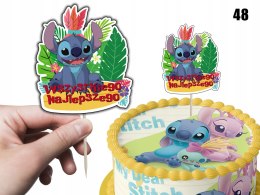 TOPPER NA TORT ozdoba dekoracja urodziny torcik STICH STICZ BAJKA