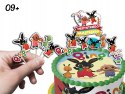 TOPPERY NA TORT (10szt) + duży TOPPER Najlepszego - KRÓLICZEK KRÓLIK BING