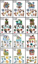 TOPPERY NA TORT (10szt) + duży TOPPER Najlepszego - KSIĘŻNICZKA DISNEY