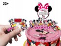 TOPPERY NA TORT (10szt) + duży TOPPER Najlepszego - MYSZKA MINNIE MINI