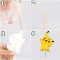 TOPPERY NA TORT (10szt) + duży TOPPER Najlepszego - POKE.MON PIKA.CHU