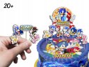 TOPPERY NA TORT (10szt) + duży TOPPER Najlepszego - SONIC SONIK BAJKI GRY